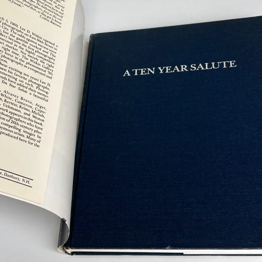 A Ten Year Salute Selection of Photographs Witkin Gallery 1979 Hardcover w/ DJ